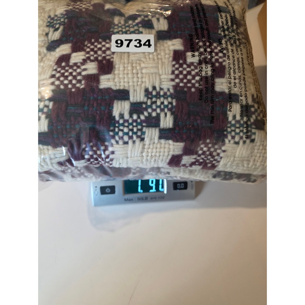 Vintage C.C.H. Imports Sweater Mens M Wool Hand Made Ecuador Houndstooth *Read - Picture 10 of 10